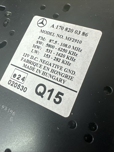 Mercedes w168 autoradio radio - mercedes,