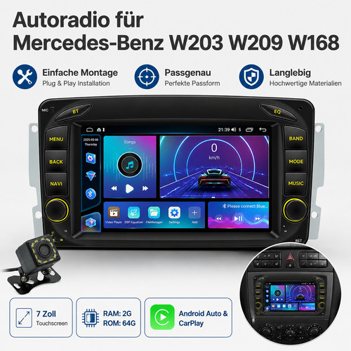 Carplay navi autoradio 64gb - navi, 2+64gb
